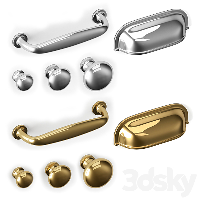 3d Models Miscellaneous Furniture Handles Ikea Eneryda
