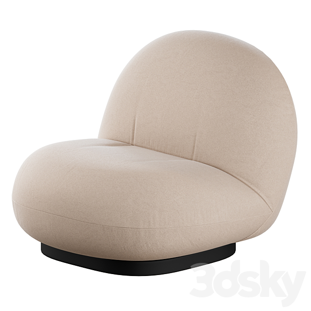 3d Models Arm Chair Pacha Lounge Chair By Gubi
