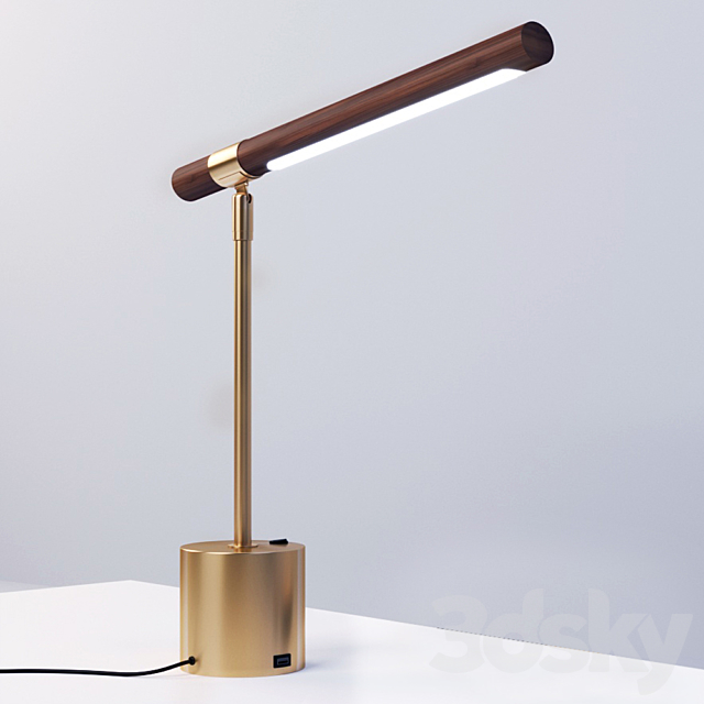 3d Models Table Lamp Linear Wood Led, Linear Wood Led Table Lamp
