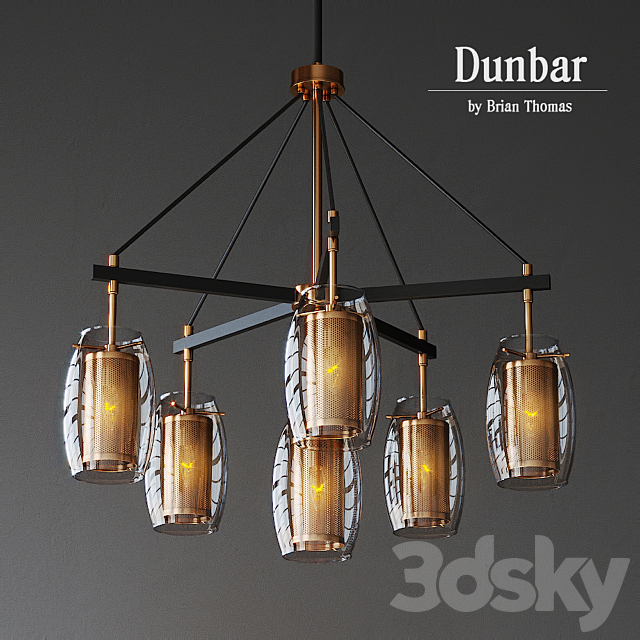 3d Models Pendant Light Dunbar 6 Chandelier Savoy House - Savoy House Dunbar Pendant