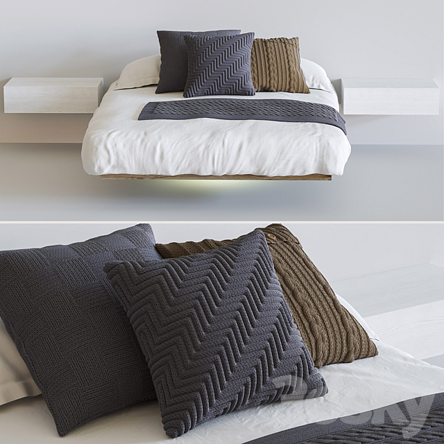 3d Models Bed Floating Bed With Lighting Fluttua Lago Diy platform bed with floating night stands tutorial. floating bed with lighting fluttua lago