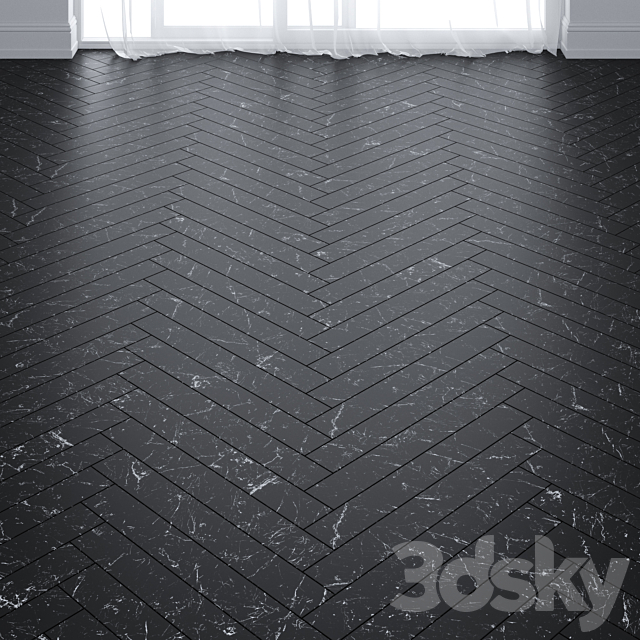3d Models Tile Black Marble Floor Tiles In 2 Types