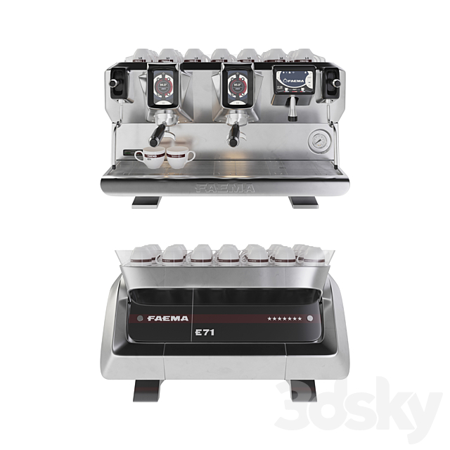 FAEMA E71 A2 Espresso Machine Kitchen appliance 3D Models