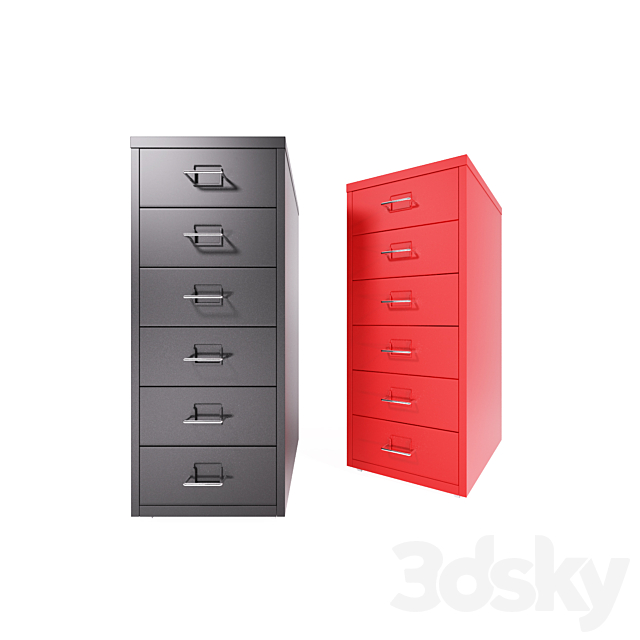 3d Models Sideboard Chest Of Drawer Ikea Helmer