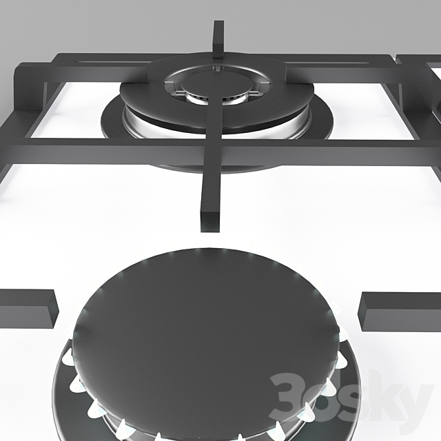 3d models: Kitchen appliance - Cooktop CATA RCI 631 WH