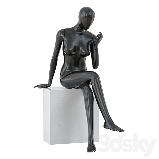 3d Models Shop Abstract Sitting Woman Mannequin 02