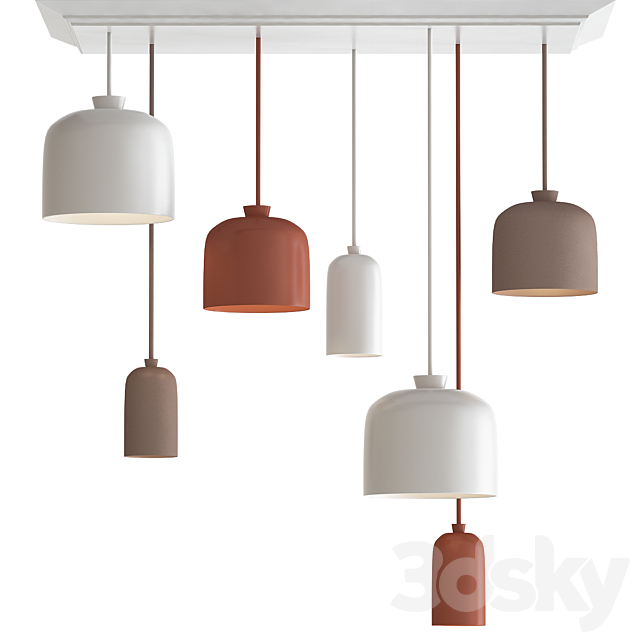 3d Models Ceiling Light Ceramic Pendant Lamp Fuse By Ex T