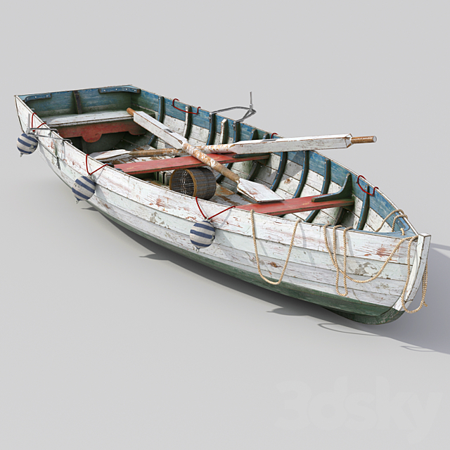 3d Models Transport Old Fishing Boat