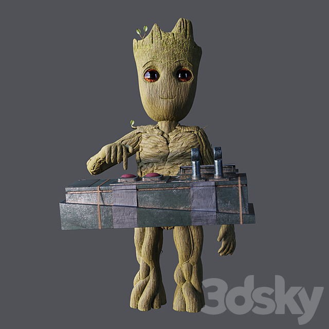 3d Models Creature Baby Groot