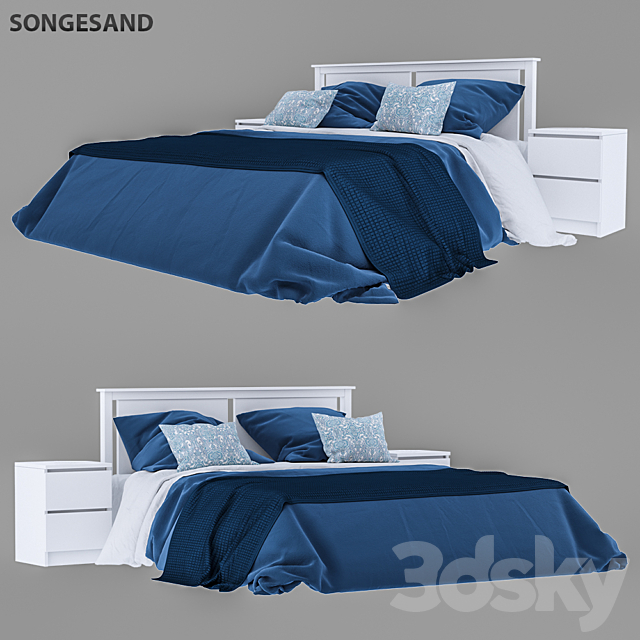 3d Models Bed Ikea Songesand