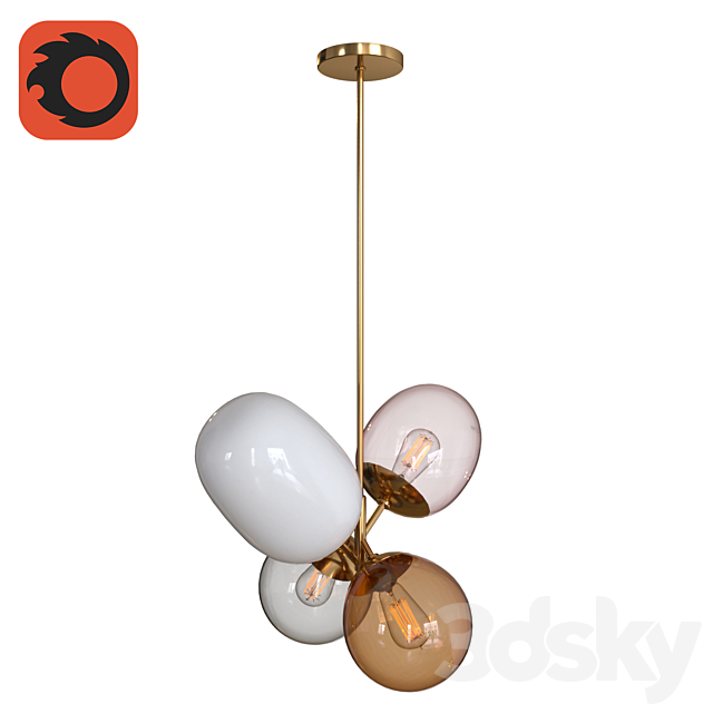 West elm modern balloon glass chandelier 2025