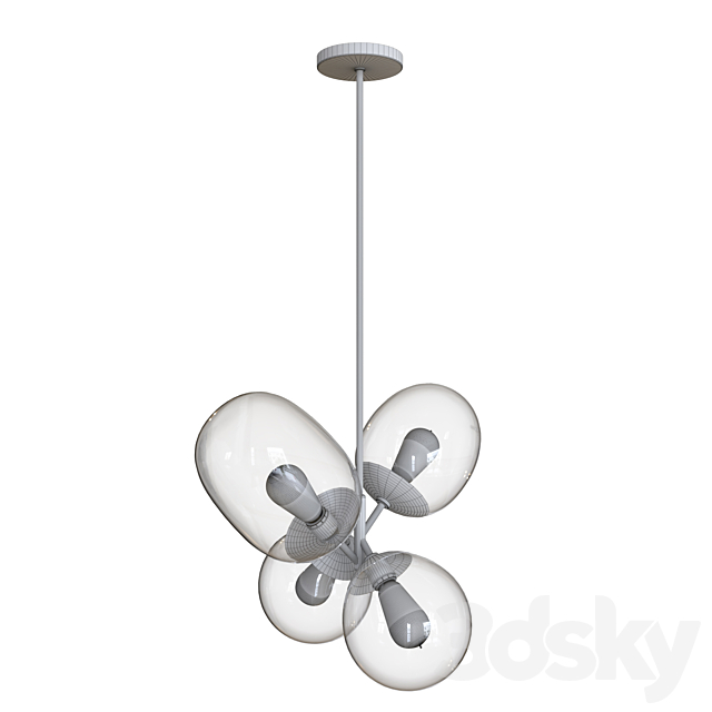 West elm modern balloon glass chandelier sales
