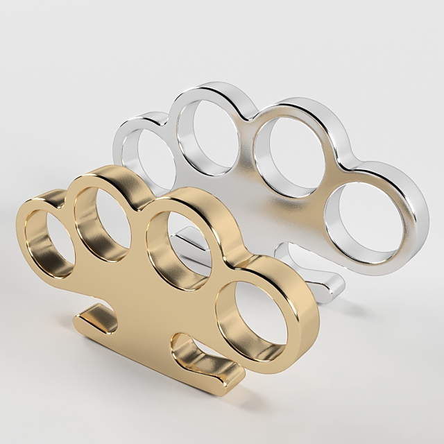 3d models: Weapon - Brass knuckles