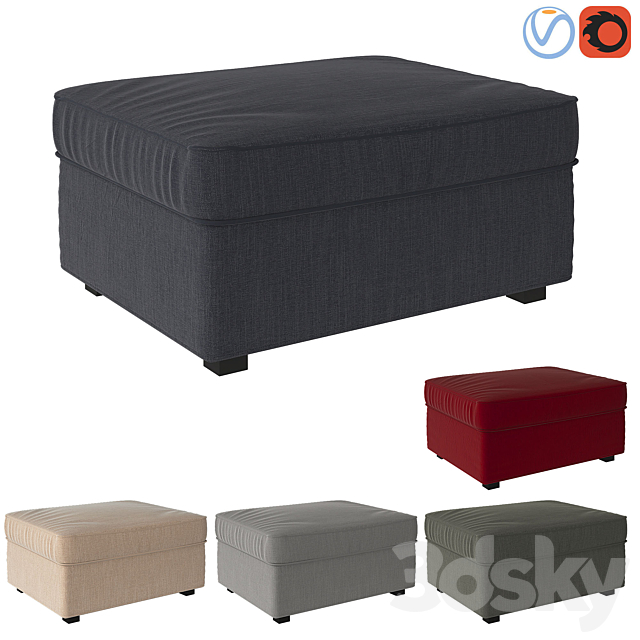 3d Models Other Soft Seating Ikea Kivik Puf