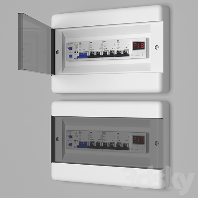 3d Models Miscellaneous Electrical Board 2