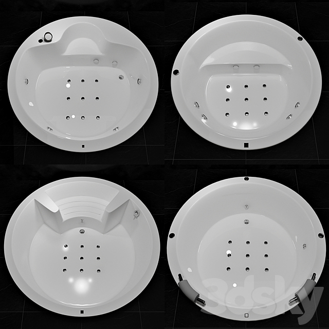 3d models: Bathtub - JAXSON BATHTUB circle, Jaxson_Luna ...