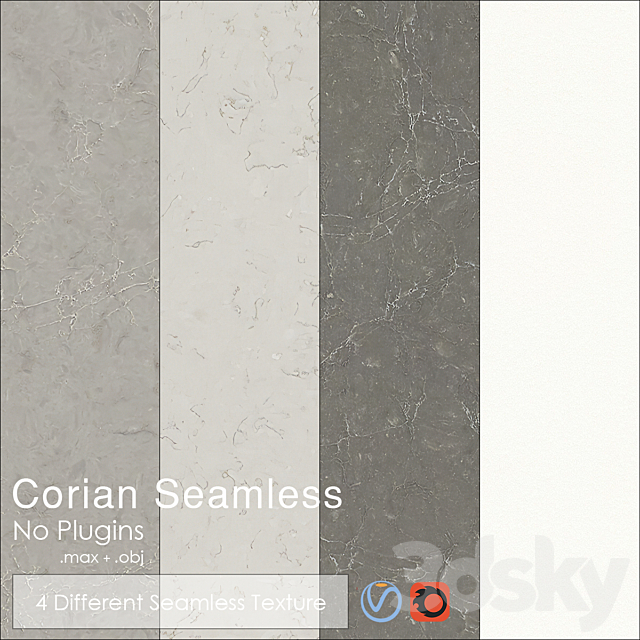 3d Models Stone Dupont Corian Kitchen Countertops Grigio