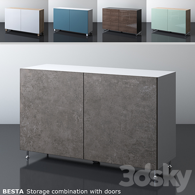 3d Models Sideboard Chest Of Drawer Ikea Besta Storage