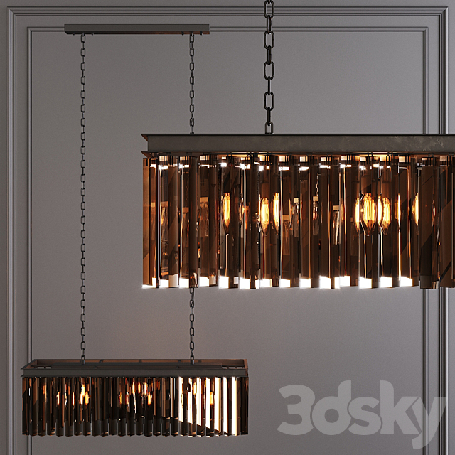 3d Models Chandelier Restoration Hardware 1920s Odeon Rhys