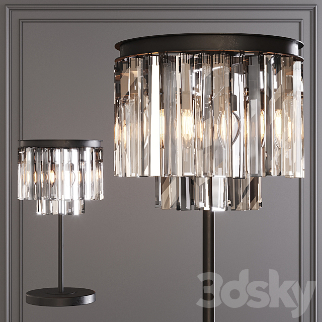 Restoration Hardware 1920s Odeon Clear, Restoration Hardware Table Lamps