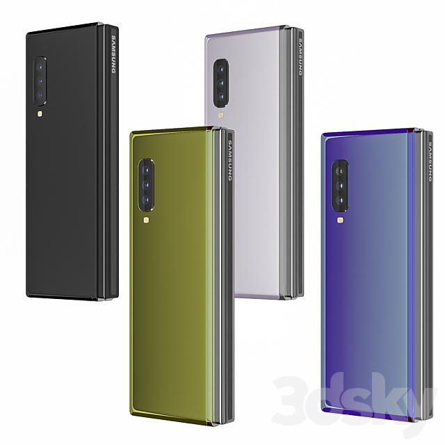 3d Models Phones Samsung Galaxy Fold