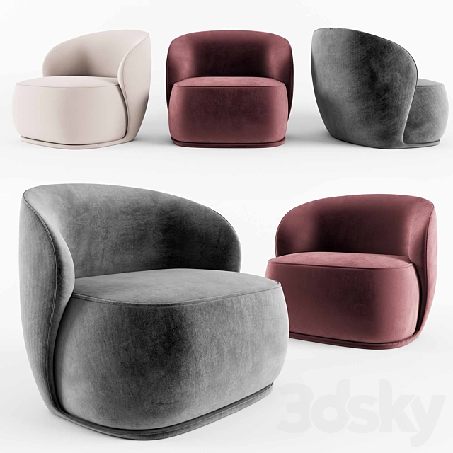 3d Models Arm Chair La Pipe Lounge Chair