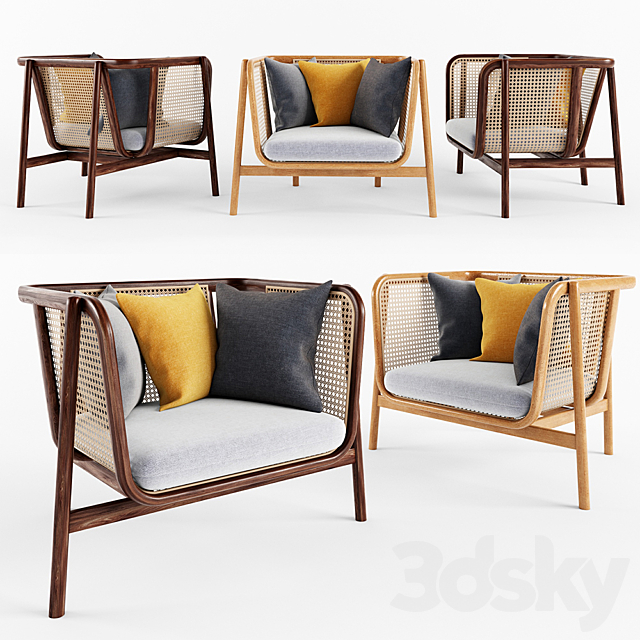 3d Models Arm Chair Cane Sofa One Seat