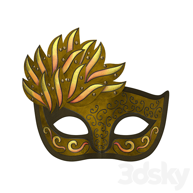 3d Models Other Decorative Objects Carnival Venetian Mask