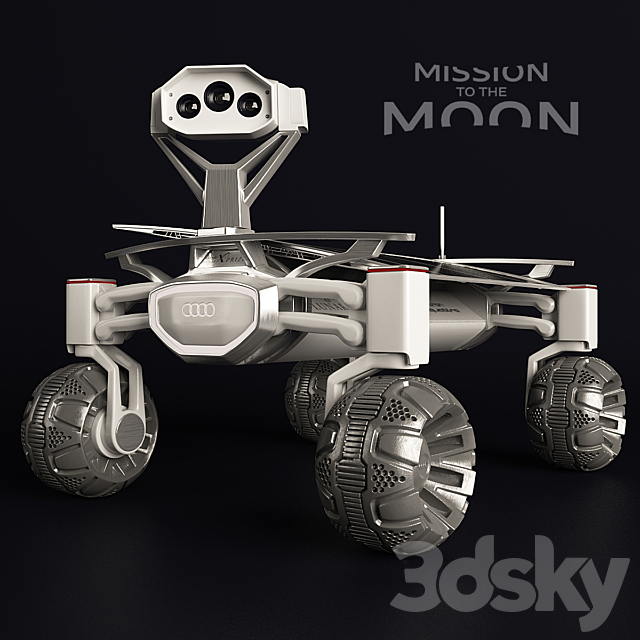 3d Models Miscellaneous Moon Rover Audi Lunar Quattro