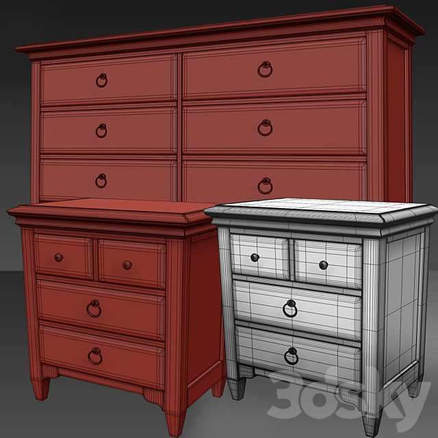 3d Models Sideboard Chest Of Drawer Judith Chest And Drawer