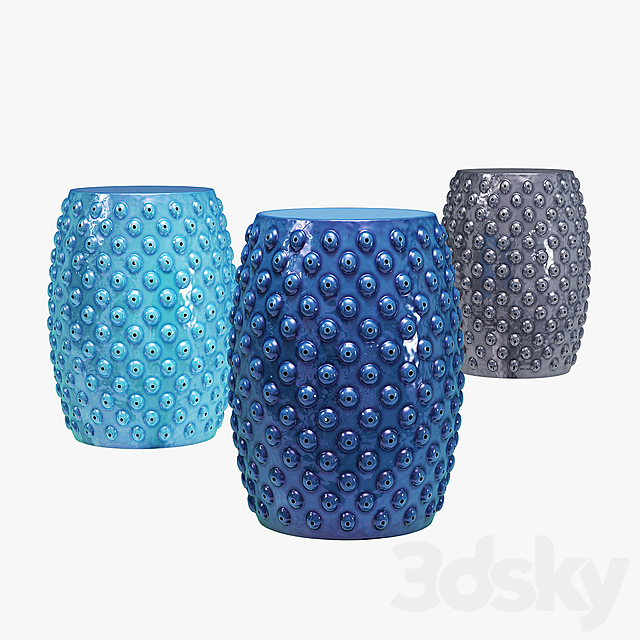 3d Models Table Mistana Hoddesd Drum Ceramic Garden Stool