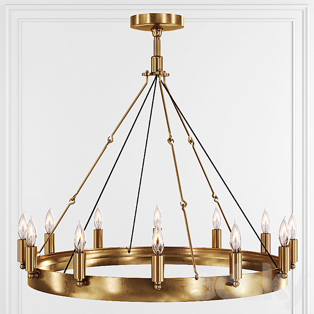 3d Models Ceiling Light Restoration Hardware Camino Vintage