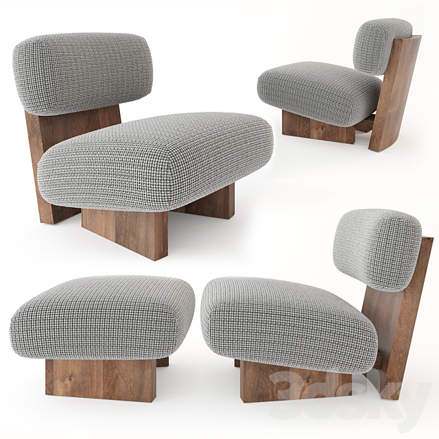 3d Models Arm Chair Atelier De Troupe Jia