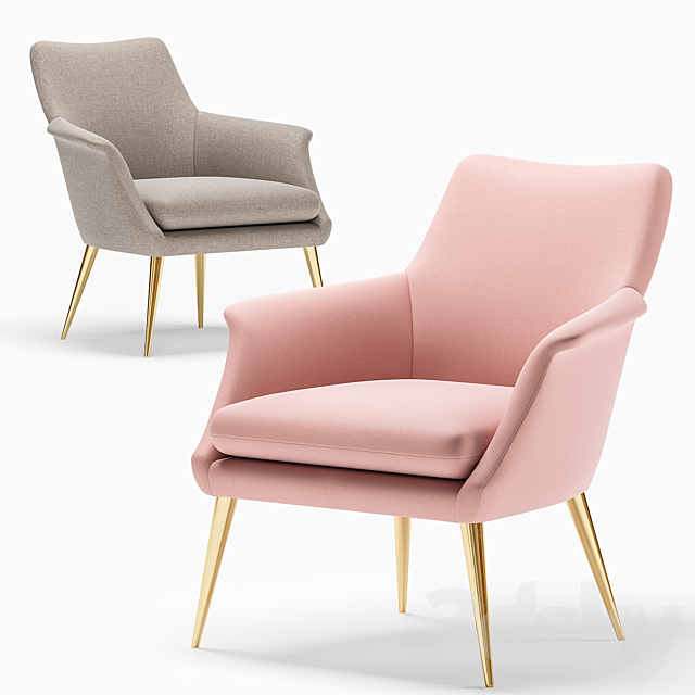 Finley Lounge Chair west elm Arm chair 3D Models