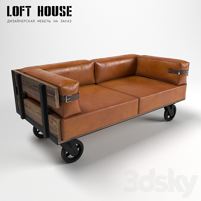 3d Models Sofa Sofa On Wheels