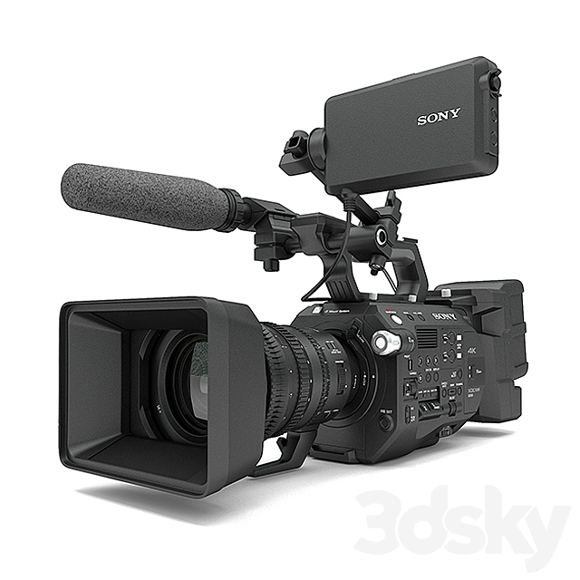 3d Models Pc Other Electronics Sony Fs7 Ii