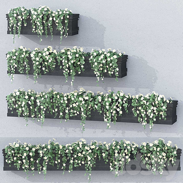 3d Models Outdoor Window Box Planters