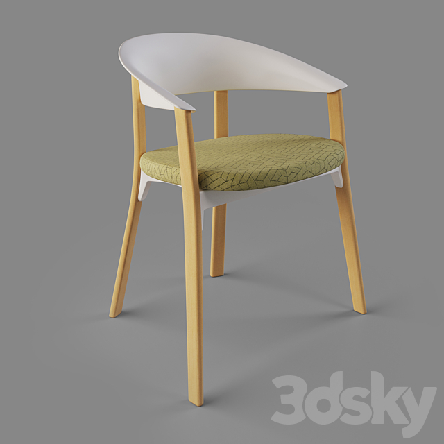 3d Models Chair Zone Arm Chair Teknion