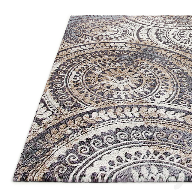 3d Models Carpets Home Decorators Spiral Medallion Area Rug
