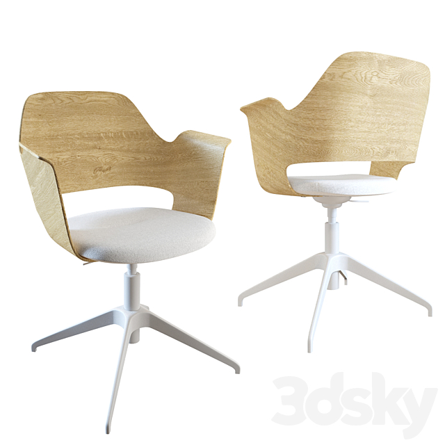 3d Models Office Furniture Conference Chair Fellberget Without Wheels Ikea