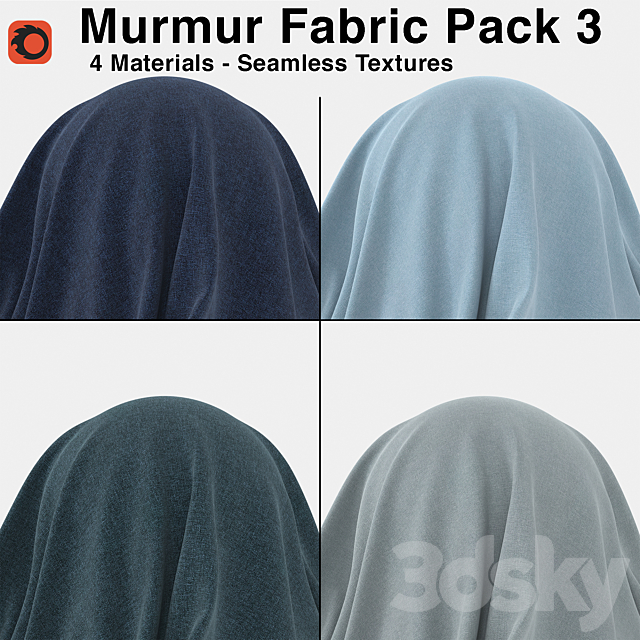 3d Models Fabric Maharam Murmur Fabric Pack 3 4 Seamless Materials