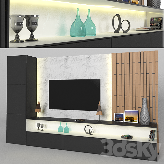 Tv wall TV Wall 3D Models
