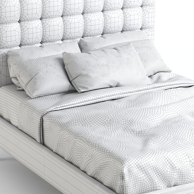 3d Models Bed Ikea Kvalfjord, Is Ikea Queen Size Bed Standard