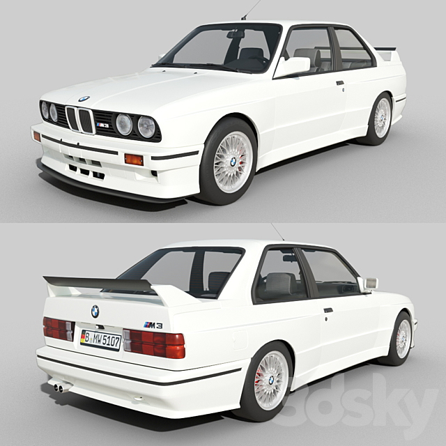 3d Models Transport Bmw M3 E30