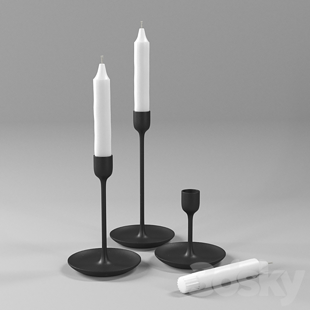 3d Models Other Decorative Objects Ikea Fulltalig Candlestick