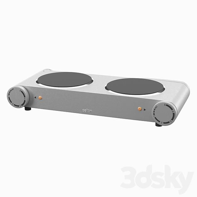 3d Models Kitchen Appliance Portable 21 Electric Cooktop With