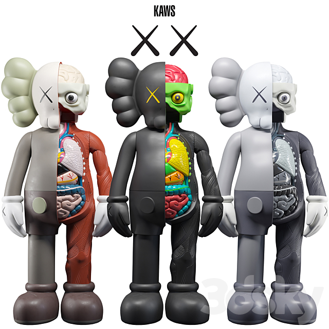 3d Models Toy Kaws Flayed Companion