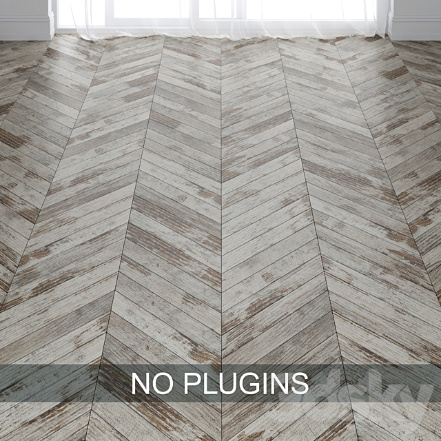 3d Models Floor Coverings Old Painted Wood Parquet Floor Vol 003 In 2 Types