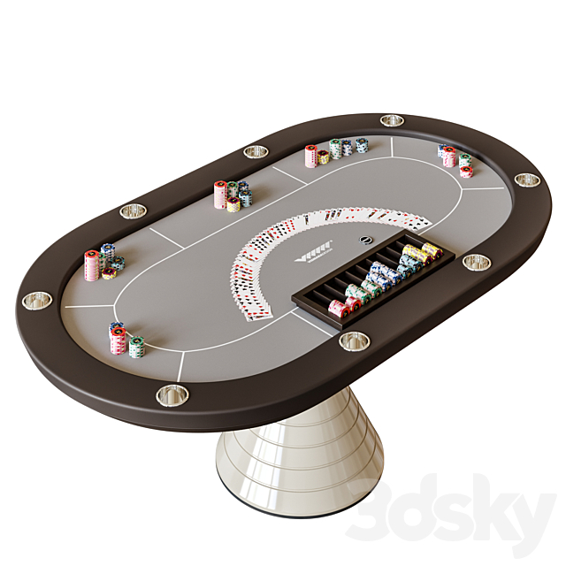 3d Models Sports Vismara Design Poker Table