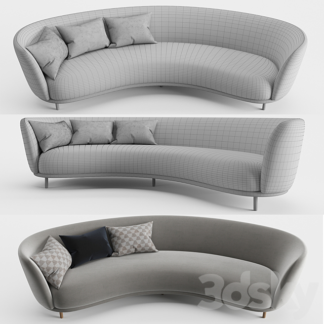  3d  models  Sofa DANDY 4 seater  sofa